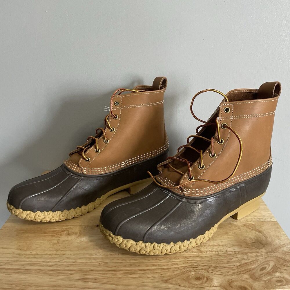 NEW LL Bean Boots Mens Size 12 W - Waterproof Leather Made In USA - Picture 3 of 7